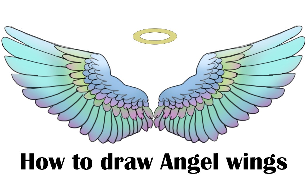 How to draw Angel Wings