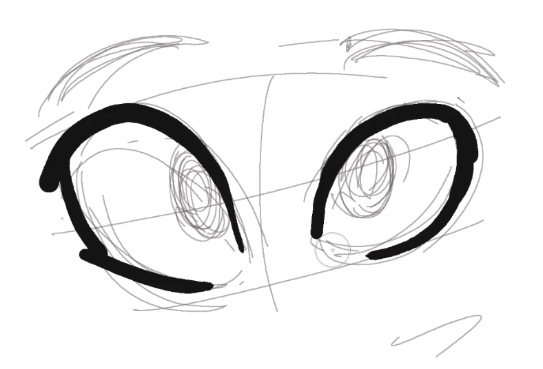 How to draw Cartoon eyes [step by step tutorial]